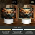 thumbnail image 3 of Fotbe Floral Fox Pattern Acrylic Night Light Gift with 3 Color ModesTouch-Sensitive LED Lamp Perfect Gift for Mother's Day, Birthday, or Christmas, 3 of 9