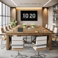 thumbnail image 6 of Tribesigns 5.9 ft Conference Table for 6-8 People, 70.87" Rectangle Meeting Table with Strong Double Pedestal, Large Business Seminar Desk for Office, Brown, 6 of 6