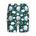 thumbnail image 4 of Picia Sweet Dream Lamb Pajama Shorts for Men, Men's Pajama Bottoms, Sleepwear,Short Pajama Pants-3X-Large, 4 of 9