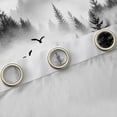 thumbnail image 4 of Homewish Jungle Nature Scenery Blackout Curtains Set of 2 (52x84 Each), Grey Mountain Pine Tree Window Curtains, Retro Natural Landscape Curtains and Drapes, Window Curtains Bedroom Decor, 4 of 6