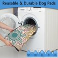 thumbnail image 5 of Extra Large 48x48 Inch Washable Pet Pad 2-Pack, Super Absorbent Reusable Puppy Potty Training Mat, Non-Slip Leak-Proof Liner for Floors & Kennels, Flower Print, 5 of 8