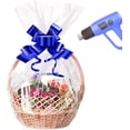 thumbnail image 1 of Clear Cellophane Bags Large, 50pcs 30x45cm Big Cellophane Wrap For Gift Basket, 1 of 7
