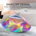 thumbnail image 4 of Yayeee Pillowcase King Size Set of 2 Satin Wrinkle Resistant Envelope Pillow Case, Vibrant Geometric Pattern, 4 of 8