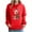 Red, variant on Feancey Merry Christmas Cute Hoodies for Women Funny Reindeer Print Pullover Tops Drawstring Long Sleeve Fleece Hooded Sweatshirts with Pocket Black S
