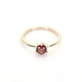 thumbnail image 2 of Garnet Rings Round Cut Gemstone Engagement Ring Gold over 925 Sterling Silver Ring, 2 of 5
