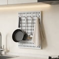 thumbnail image 5 of Wall Mounted Kitchen Storage Rack No Punch Pegboard Multi Functional Drains Organizer, 5 of 6