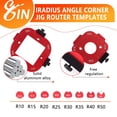 thumbnail image 4 of Router Templates and Jigs for Woodworking,Guides and Edge Guide for Precision Routing,Router Tool,Corner Radius Templates for Routers R10/R15/R20/R25/R30/R35/R40/R50, 4 of 8