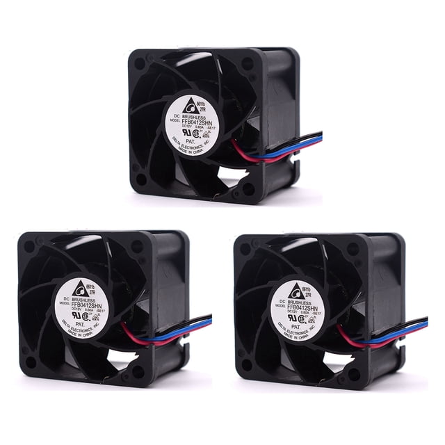 3 Pieza FFB0412SHN 4028 4cm 12V 0.60A Ventilador de Flujo de Aire Microviolento 40X40X28MM Ventilador Enfriador para ANTMINER AWP8 PSU Ventilador de Refrigeración