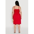 thumbnail image 4 of Womens Plus Size Smocked Waist Poplin Midi Dress, 4 of 4