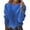 Blue, variant on Arlun Cropped Loose Knit Sweaters for Women Long Sleeve Round Neck Soft Comfortable Pullover Sweater Solid Color Casual Tops for Fall Winter Fashion 2025 Red S