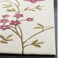 thumbnail image 3 of SAFAVIEH Capri Bernadine Floral Wool Area Rug, Ivory/Purple, 6' x 9', 3 of 8