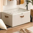 thumbnail image 4 of Closet Shoe Organizer with Adjustable Dividers,Holds 16-24 Pairs,Clear Dust-Proof Cover & Sturdy Cubby Design for Sneakers,loafers etc., 4 of 7