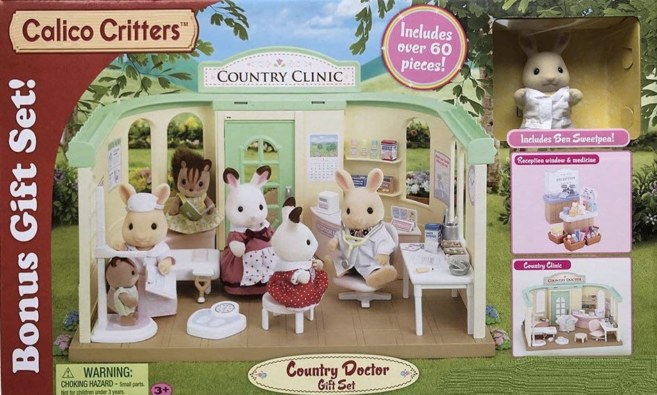 calico critters doctor check up set
