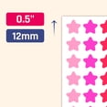 thumbnail image 2 of Pegatinas TownStix Star de 1,27 cm, 1200 piezas, 10 colores para niños, 2 of 7