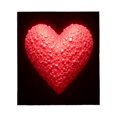 thumbnail image 2 of Cozy Heart - Shaped Flannel Blanket - Soft Warm and Textured Design for Sofa Travel Bed and Chair - Perfect for Comfort, 2 of 5