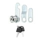 thumbnail image 1 of Cerraduras de Cam de Aleación de Zinc Uxcell de 3/4" con Llave Diferente para Cajón de Archivos y Buzón, Tono Plateado, 1 of 7