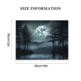 thumbnail image 2 of Fenyluxe Moon Trees Canvas Prints Wall Art Decor Ready to Hang for Room Home Office Hotel Salon Condo Bar Mediation, Ideal Gift for Holidays 16x12in, 2 of 6