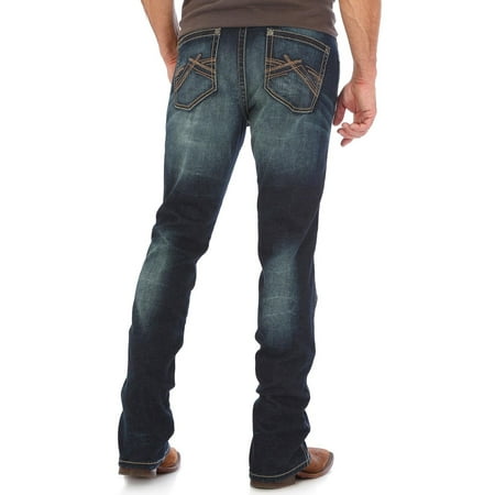 Indigo Striped Jeans - Wrangler Men's Indigo Vintage 20X No. 44 Stretch Jeans Straight Leg - 44Mwxdn
