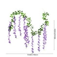 thumbnail image 3 of Yonrjhukm Artificial Wisteria Flower Vines Garland, Silk Hanging Flowers for Wedding & Garden Decor, Perfect for Home Decoration and DIY Bouquets, Elegant Floral Accents for Any Occasion, 3 of 6