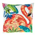 thumbnail image 2 of Saro Lifestyle Flamingo Design Down Filled Throw Pillow, 2 of 5