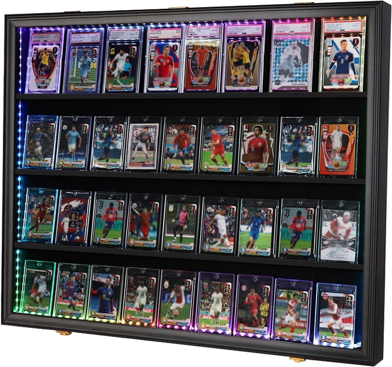 25 card display case Black 24 in. x 31 in. Sports Card Display Frame Case, Baseball Card Display Case, Graded Cards Display (2-P Vertical) HD-VER-CF2P