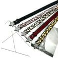 thumbnail image 5 of Yoetaun Leopards Print Belt Rhinestones Star Buckles Waistband Fashionable Waist Belt for Trendy Outfits Pink, 5 of 8