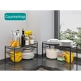 thumbnail image 4 of Expandable Cabinet Shelf Organizer Riser for Kitchen Pantry Cupboard Under Sink Countertop,Kitchen Cabinet Shelf (Black), 4 of 8