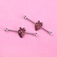 thumbnail image 5 of 1 Uds mujer señora fresa Acero inoxidable oreja Pin oreja pendiente Piercing joyería, 5 of 8