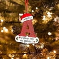 thumbnail image 5 of Colgante de letras navideñas, 26 letras, colgante de madera, bricolaje, nombre personalizado, alfabetos, decoración de letras, acentos de decoración del hogar, U, 5 of 5
