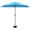 Bright Blue, variant on Half Umbrella Outdoor Patio Shade - 9 ft Patio Umbrella with Easy Crank and 20lb Weighted Base - Small Canopy for Balcony, Table, or Deck by
