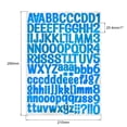 thumbnail image 2 of Uxcell Letter Alphabet Number Stickers, Glitter Blue 1 Inch Reflective Labels 6 Sheets,126 Count/Sheet, 2 of 5