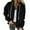 Black, variant on Corduroy Jacket Women Drawstring Hooded Pocket Zip Up Jacket Loose Shacket Coat