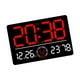 thumbnail image 5 of Reloj de pared digital con temporizador de alarma dual de 12  degreeF/ degreeF conmutable, práctico y multifuncional. Rojo, 5 of 9
