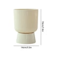 thumbnail image 3 of High Footed Resin Flower Pot,Imitation Ceramic Planter,Living Room Decor,Desktop Plant Pot,Modern Home Decor,Small Green Plant Container,Decorative Planter,Office Table Ornament, 3 of 6