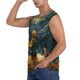thumbnail image 3 of Balery Whimsical Starry Night Scene Camisetas sin mangas para hombre, absorbe la humedad y protege contra el mal olor.-Small, 3 of 7