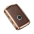 thumbnail image 3 of Aluminium Leather Car Key Fob Case Cover Holder Shell For Volvo S60 S90 XC60 V90, 3 of 9