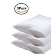 thumbnail image 2 of Pack of 3 - King (20 X 36) Zippered Closure Solid White Pillowcases, 100% 1800 Series Microfiber By The Great American Store, 2 of 5
