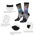 thumbnail image 4 of Balery Elephant Fireworks Celebration Calcetas Largas con Estampado para Hombre y Mujer – Suaves y Transpirables, Talla Única (US 5-11), 4 of 6