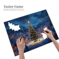 thumbnail image 4 of 500 PCS 500 Piece Jigsaw Puzzles Countryside Christmas Snow Scene,Creative Activity Hobbies For Adults,Collectible Puzzle Featuring Christmas,Classic Wooden Puzzle For Adults,Holiday Gifts, 4 of 6