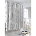 thumbnail image 3 of Grey Forest Shower Curtain Set, Waterproof Shower Curtains for Bathroom, Gray Tree Oil Painting Contemporary Abstract Art Washable Fabric Cloth Bath Curtain for Bathtub with Hooks 48x72 Inches, 3 of 6