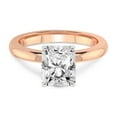 thumbnail image 4 of IGI Certified 1 Carat Radiant Shape Lab Grown Diamond Engagement Ring | 14K Rose Gold |Quinn Solitaire Diamond Ring | FG-VS Quality Friendly Diamonds, 4 of 6