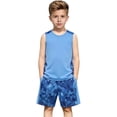 thumbnail image 7 of Baby Boy Outfits Athletic Solid Print Sleeveless Crew Neck Tank Top And Shorts 2 Piece Everyday Wear Baby Boys' Clothing Sets Size 3-4 Years, 7 of 7