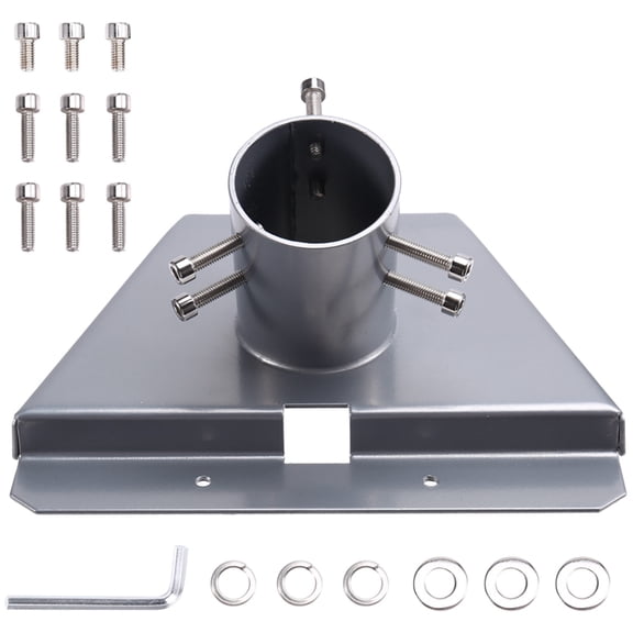 TOP! Roof Mount Plate Pole Base Satellite Antennae Wall Mounted Antenna Pipe Adapter Support