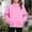 Pink, variant on Girls Zip Up Sweatshirt with Pockets Long Sleeve Casual Loose Fit Turtleneck Kids Track Jacket Purple 6-14