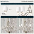thumbnail image 4 of 12108-MG Millennium Lighting Eisley - 8 Light Chandelier-38.25 Inch Tall and 36 Inch Wide-Modern Gold Finish, 4 of 5