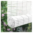 thumbnail image 3 of 72" Outdoor Roll Up Blinds, Bamboo Patio Shades, Cordless Vinyl Sun Shade for Privacy & Cooling, Adjustable Indoor/Outdoor Use White 72"W x 72"H, 3 of 6
