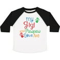 thumbnail image 3 of Inktastic My Gigi and Pawpaw Love Me Boys or Girls Toddler T-Shirt, 3 of 5