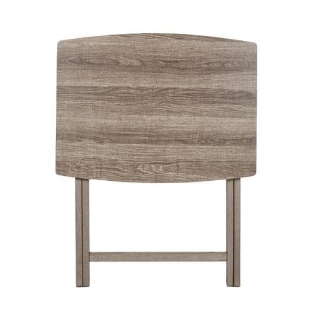 MAINSTAYS MODERN INDOOR FOLDING XL OVERSIZED TRAY TABLE IN RUSTIC GRAY L23.5 X W18 X H26 INCHES.