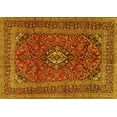 thumbnail image 1 of Ahgly Company Indoor Rectangle Medallion Yellow Traditional Area Rugs, 8' x 10', 1 of 4
