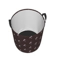 thumbnail image 3 of Balery Leopard Print Round Laundry Basket with Handles Waterproof Freestanding Laundry Hamper for Clothes Toys in the Dorm and Family-, 3 of 8